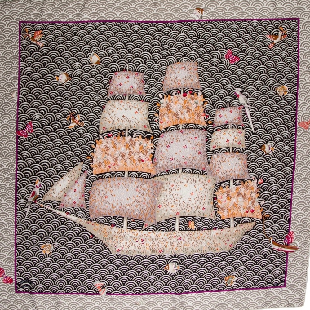Hermes 90 cm silk scarf